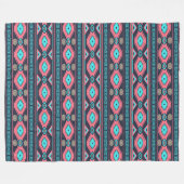 Het etnische Zuidwestelijke stammenpatroon. Fleece Deken (Voorkant (Horizontaal))