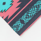 Het etnische Zuidwestelijke stammenpatroon. Fleece Deken (Hoek)