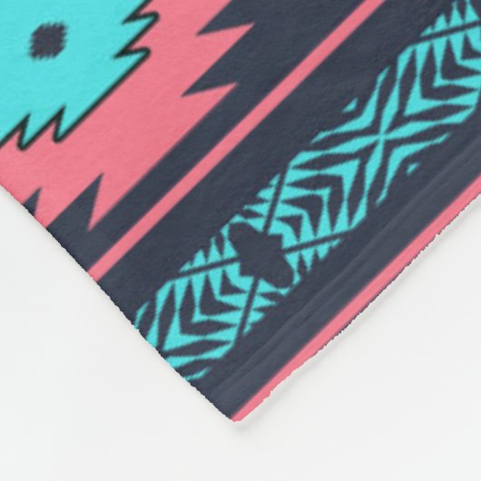 Het etnische Zuidwestelijke stammenpatroon. Fleece Deken (Hoek)