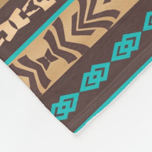 Het etnische Zuidwestelijke stammenpatroon. Fleece Deken (Hoek)