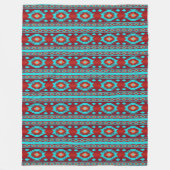 Het etnische Zuidwestelijke stammenpatroon. Fleece Deken (Voorkant)