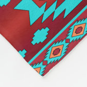 Het etnische Zuidwestelijke stammenpatroon. Fleece Deken (Hoek)