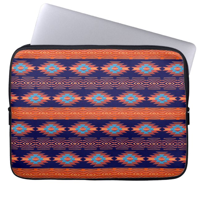 Het etnische Zuidwestelijke stammenpatroon. Laptop Sleeve (Voorkant)