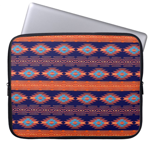 Het etnische Zuidwestelijke stammenpatroon. Laptop Sleeve (Voorkant)