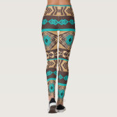 Het etnische Zuidwestelijke stammenpatroon. Leggings (Achterkant)