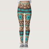 Het etnische Zuidwestelijke stammenpatroon. Leggings (Voorkant)