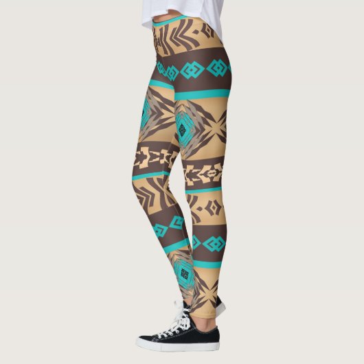 Het etnische Zuidwestelijke stammenpatroon. Leggings (Links)
