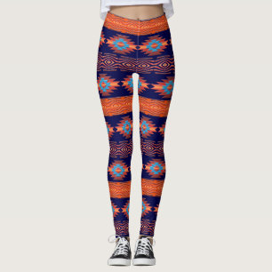 Het etnische Zuidwestelijke stammenpatroon. Leggings