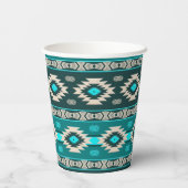 Het etnische Zuidwestelijke stammenpatroon. Papieren Bekers (Achterkant)