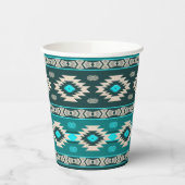 Het etnische Zuidwestelijke stammenpatroon. Papieren Bekers (Links)