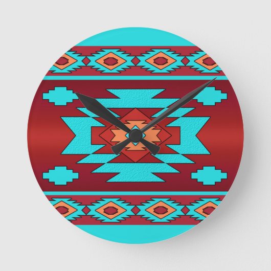 Het etnische Zuidwestelijke stammenpatroon. Ronde Klok (Voorkant)