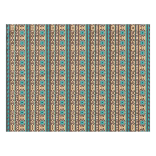 Het etnische Zuidwestelijke stammenpatroon. Tafelkleed (Voorkant (Horizontaal))