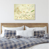 Het Europese continent Canvas Afdruk (Insitu (Slaapkamer))