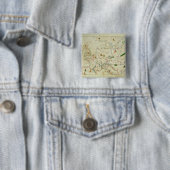 Het Europese continent Vierkante Button 5,1 Cm (In situ)