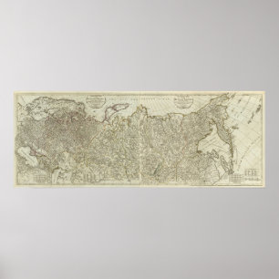 Het Europese deel van het Russische Rijk Poster