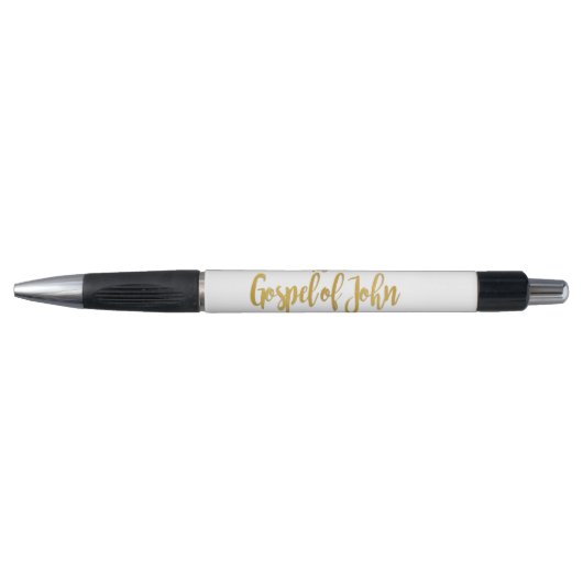 Het evangelie van John, White en Gold Pen (Voorkant)