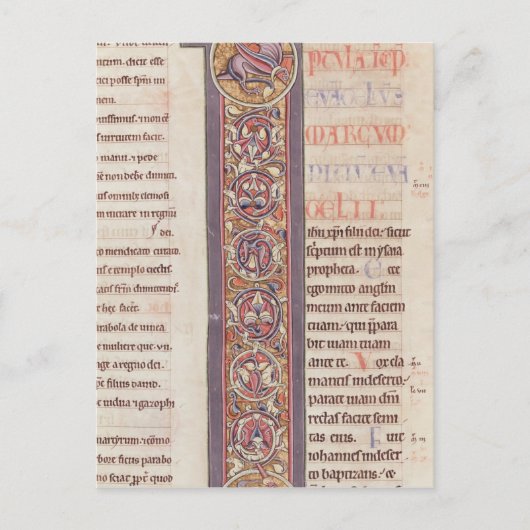 Het evangelie van St. Mark Briefkaart (Voorkant)