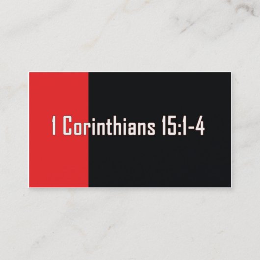 Het evangelie Visitekaartje (Voorkant)