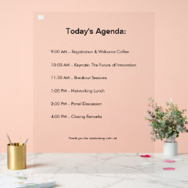 Het evenementenbord dat opvalt! acryl bord