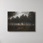 Het "Evening Landscape" (door Caspar David Friedri Canvas Afdruk (Voorkant)