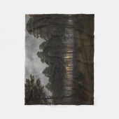 Het "Evening Landscape" (door Caspar David Friedri Fleece Deken (Voorkant)