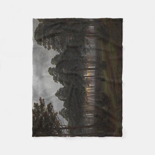 Het "Evening Landscape" (door Caspar David Friedri Fleece Deken (Voorkant)