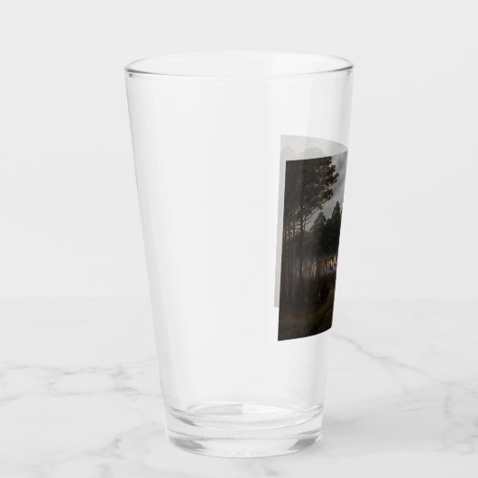 Het "Evening Landscape" (door Caspar David Friedri Glas (Rechts)