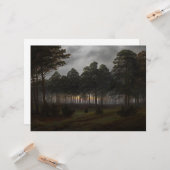 Het "Evening Landscape" (door Caspar David Friedri Kaart (Voorkant / Achterkant in situ)