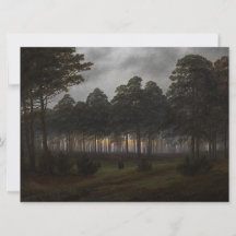 Het "Evening Landscape" (door Caspar David Friedri