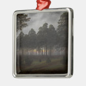 Het "Evening Landscape" (door Caspar David Friedri Metalen Ornament (Links)