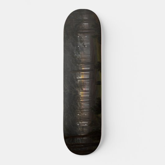Het "Evening Landscape" (door Caspar David Friedri Persoonlijk Skateboard (Voorkant)