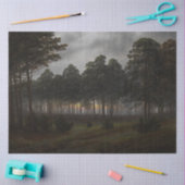 Het "Evening Landscape" (door Caspar David Friedri Tissuepapier (Craft)