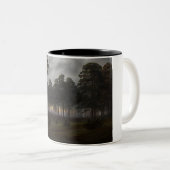 Het "Evening Landscape" (door Caspar David Friedri Tweekleurige Koffiemok (Voorkant rechts)
