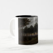 Het "Evening Landscape" (door Caspar David Friedri Tweekleurige Koffiemok (Voorkant links)