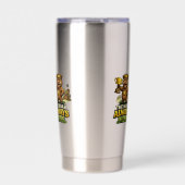 Het everzwijn wint altijd geïsoleerde drinkbeker (Voorkant)