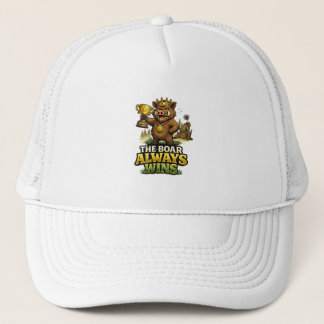 Het everzwijn wint altijd trucker pet