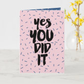 Het examen van het Afstuderen van de kaartje van d Kaart (Gele Bloem)