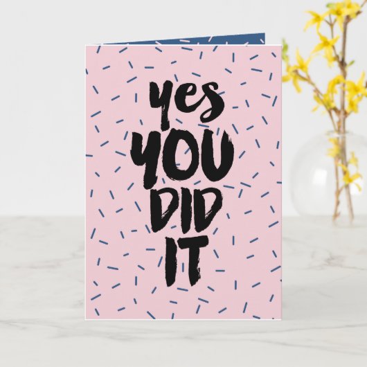 Het examen van het Afstuderen van de kaartje van d Kaart (Gele Bloem)