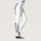 Het Exclusieve ontwerp van leggings. Sculls met de Leggings (Rechts)