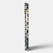 Het exotische Blauwe Hoesje van het Patroon van (Achterkant / Links)