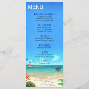 Het Exotische Menu van de Beach Wedding vraagt naa