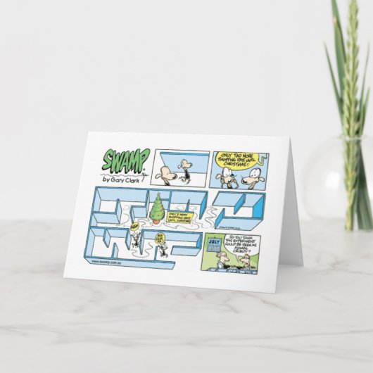 Het Experiment van Kerstmis van de Ratten van de Feestdagen Kaart (Voorkant)