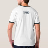 Het Explore Life | Men Ringer T-shirt (Achterkant volledig)