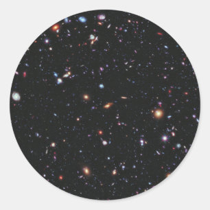 Het extreme Diepe Gebied van Hubble Ronde Sticker