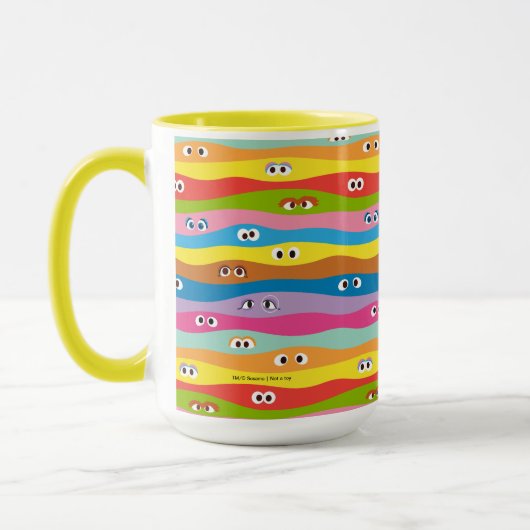 Het Eyes-patroon samenkomen Mok (Links)