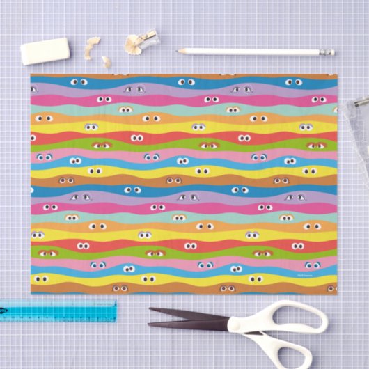 Het Eyes-patroon samenkomen Tissuepapier (Craft)