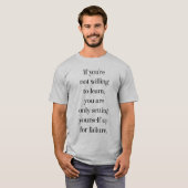 Het factureren om de Basis T-shirt van Mannen te l (Voorkant volledig)