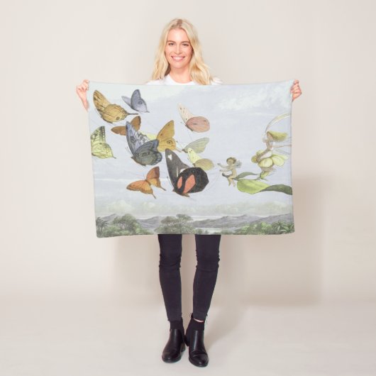 Het Fairy Queen's Carriage | Elf World Fleece Deken (In situ)