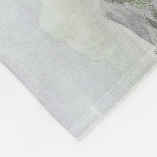 Het Fairy Queen's Carriage | Elf World Fleece Deken (Hoek)