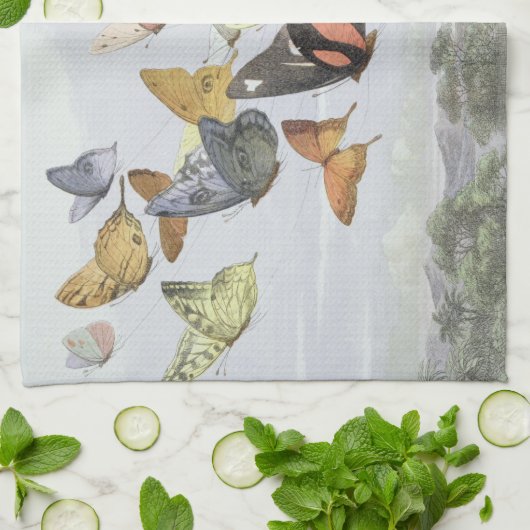 Het Fairy Queen's Carriage | Elf World Theedoek (Gevouwen)